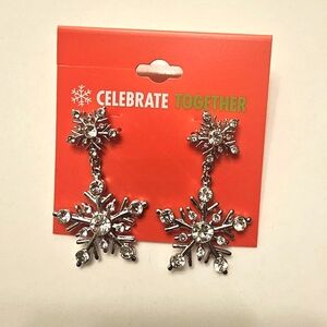 Silver Snowflake Earrings